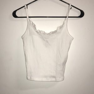 White crop top